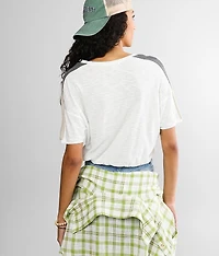 Color Block Cropped Top