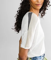 Color Block Cropped Top