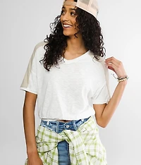 Color Block Cropped Top