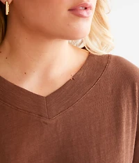 Slub Knit T-Shirt