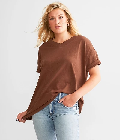 Slub Knit T-Shirt