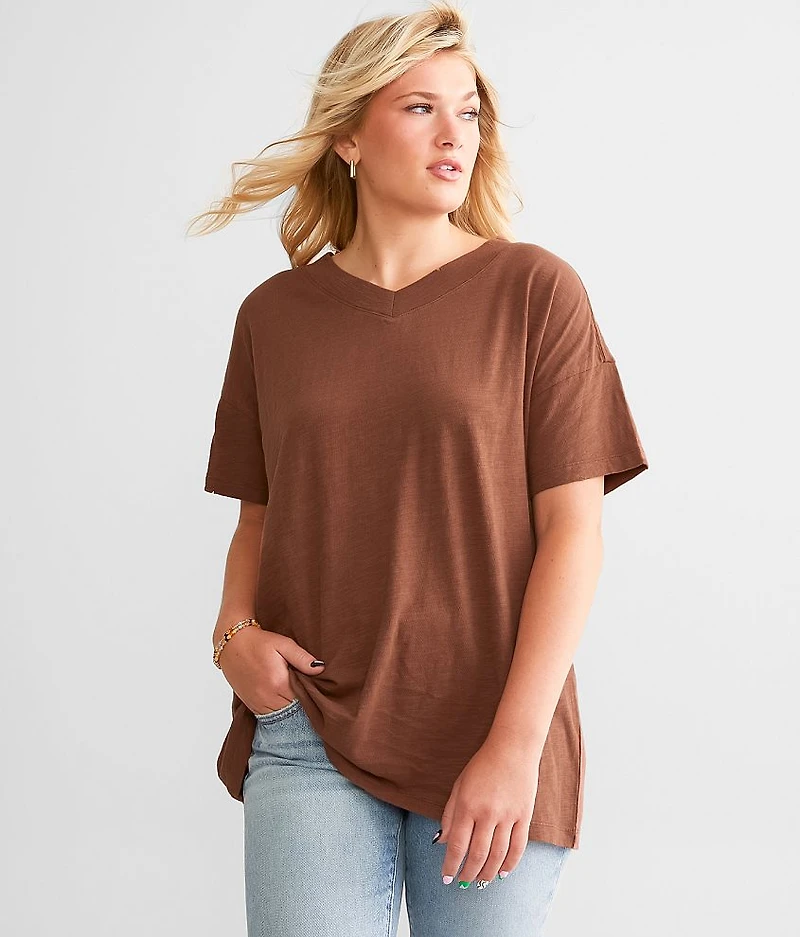 Slub Knit T-Shirt