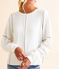 Contrast Stitch Top
