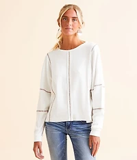 Contrast Stitch Top