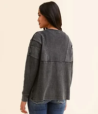 Waffle Knit Henley