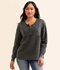 Waffle Knit Henley