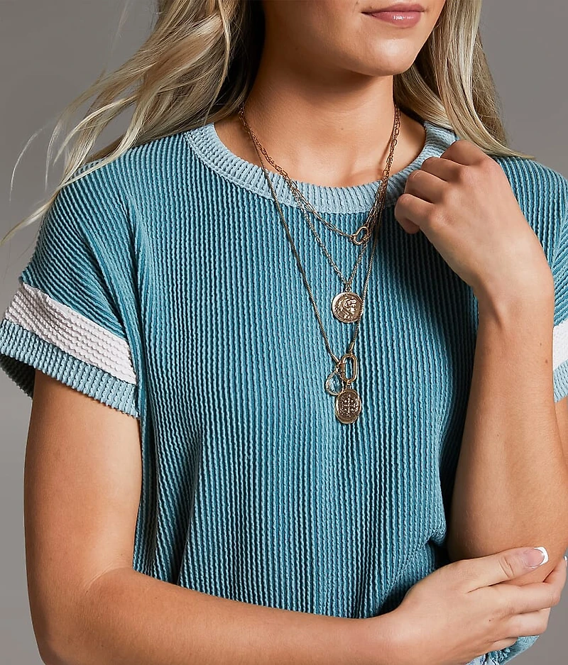Textured Knit Top