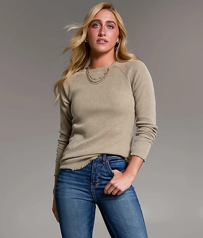 Waffle Knit Top