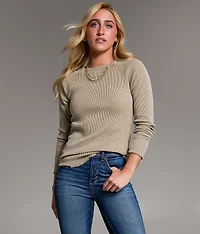 Waffle Knit Top