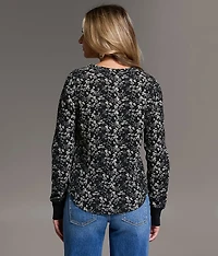 Floral Thermal Top