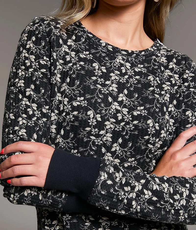 Floral Thermal Top