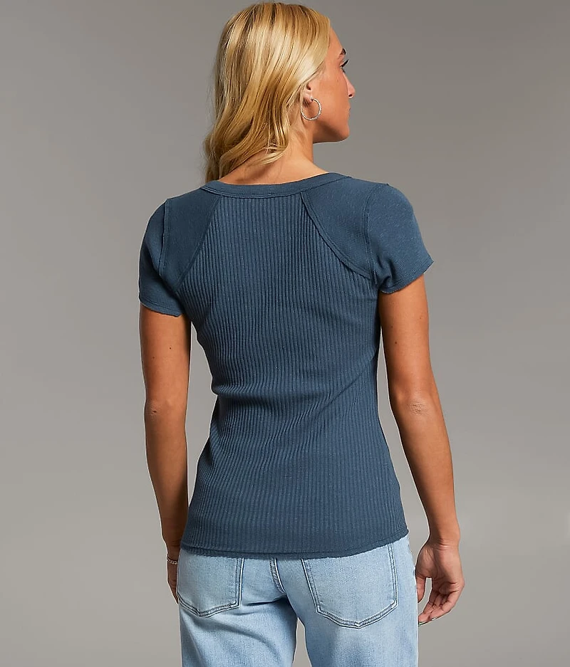 Ribbed Henley