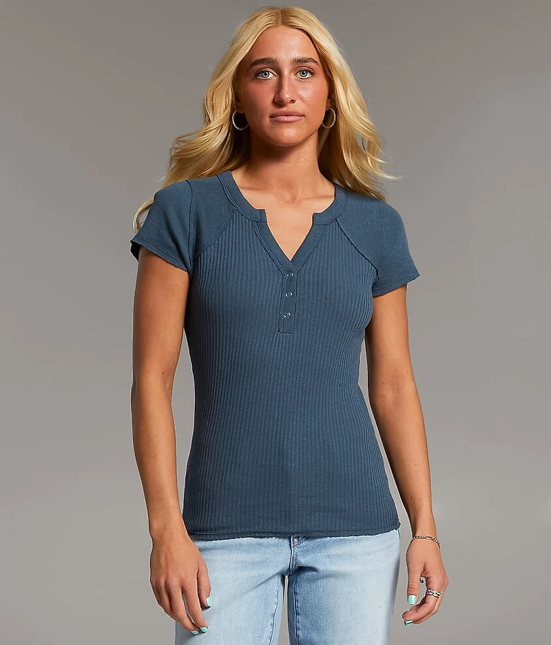 Ribbed Henley