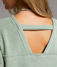 Reversible Ribbed Knit Top