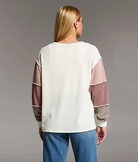 Textured Henley Top