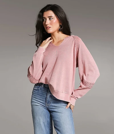 Washed Crochet Thermal