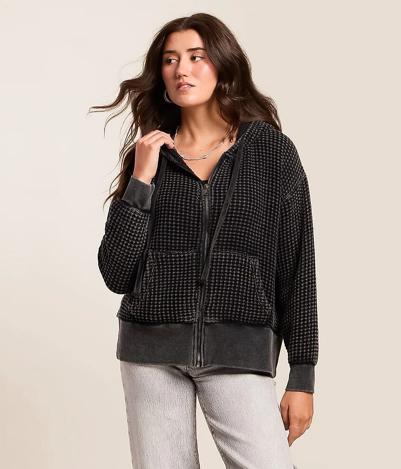 Waffle Knit Hoodie