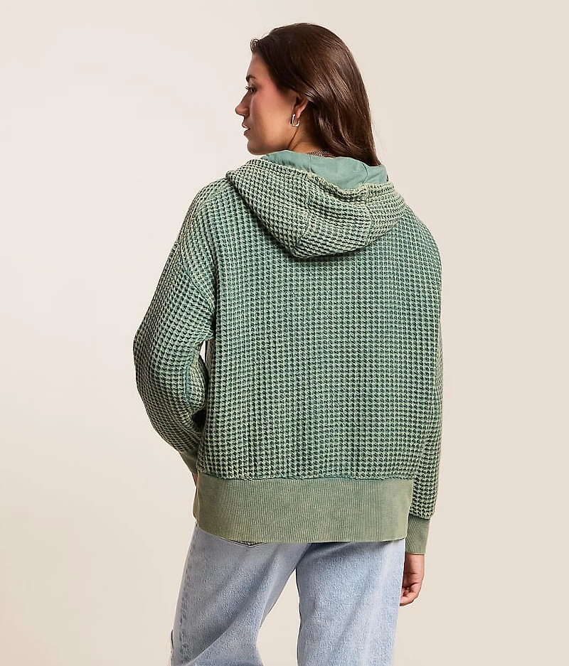 Waffle Knit Hoodie
