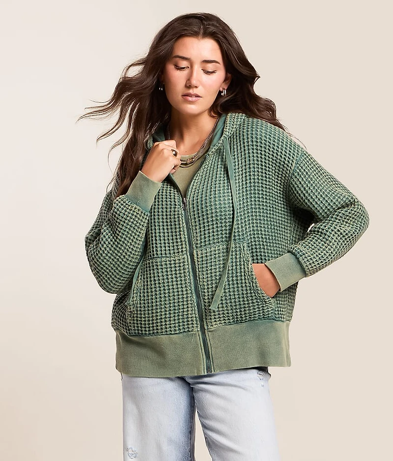 Waffle Knit Hoodie