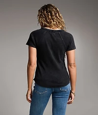 Raw Edge Washed Henley