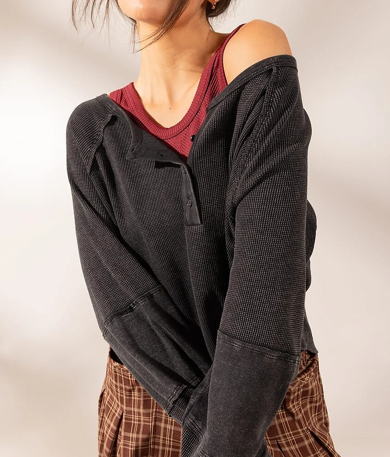 Boundless Edit - Washed Thermal Henley