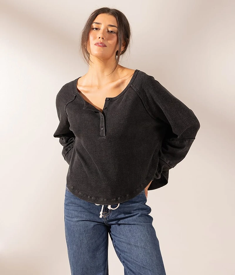 Boundless Edit - Washed Thermal Henley