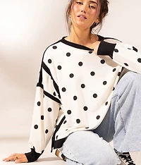 Boundless Edit - Polka Dot Oversized Pullover