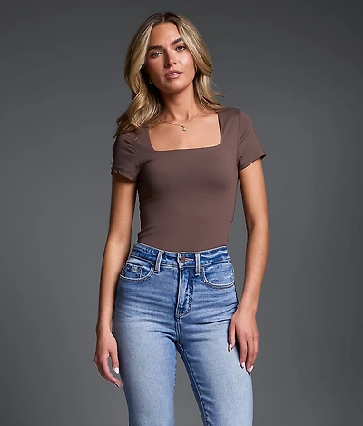 Shaping & Smoothing Square Neck Top