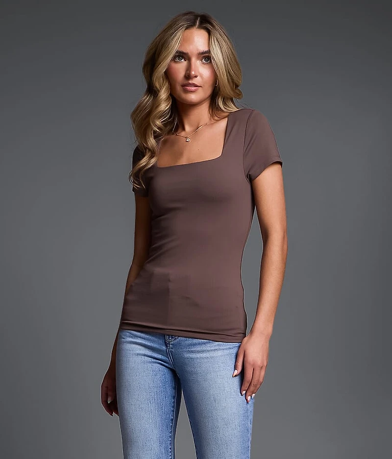 Shaping & Smoothing Square Neck Top