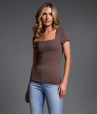 Shaping & Smoothing Square Neck Top