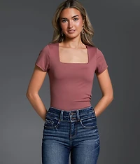 Shaping & Smoothing Square Neck Top