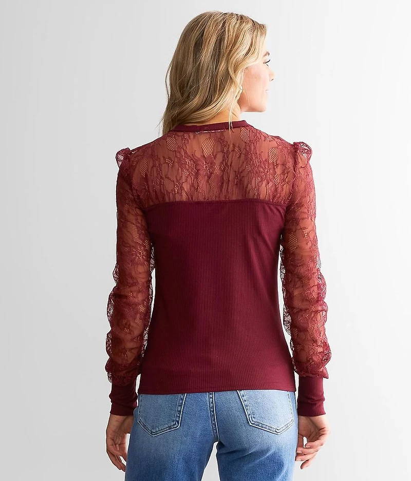 Pieced Lace Top
