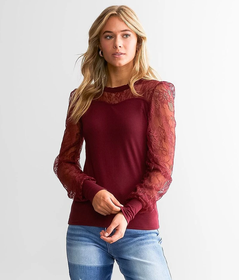 Pieced Lace Top