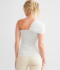 Asymmetrical One Shoulder Top