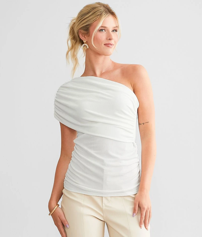 Asymmetrical One Shoulder Top