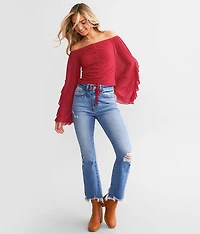 Off The Shoulder Cropped Top