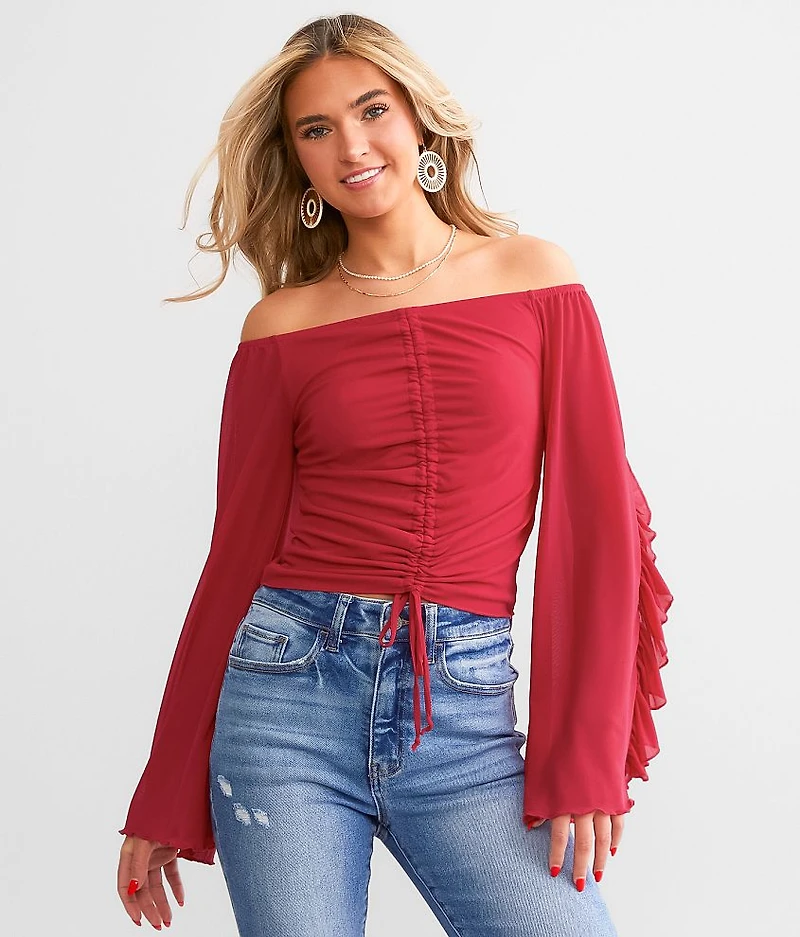 Off The Shoulder Cropped Top