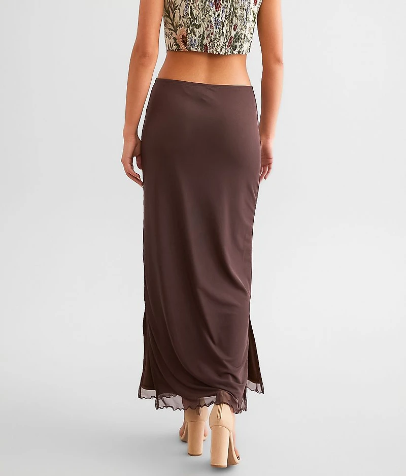 Mesh Maxi Skirt
