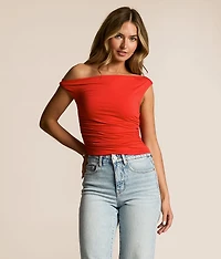 Twisted Off The Shoulder Tank Top