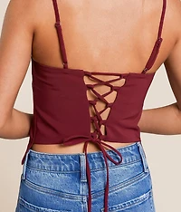 Back Lace-Up Tank Top