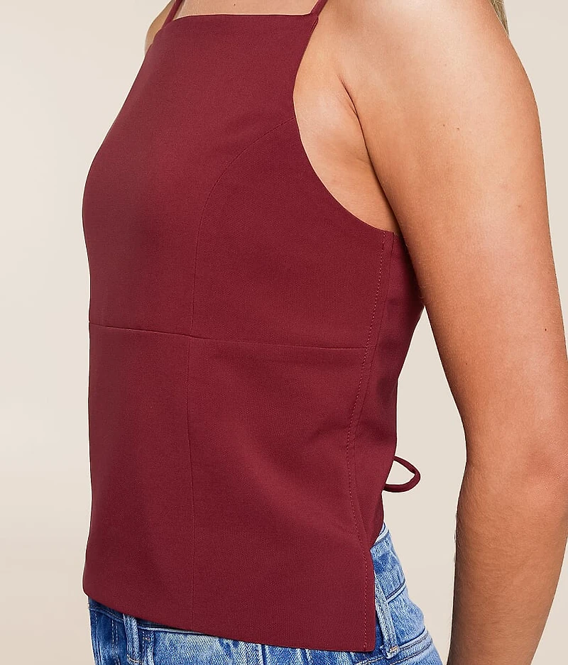 Back Lace-Up Tank Top