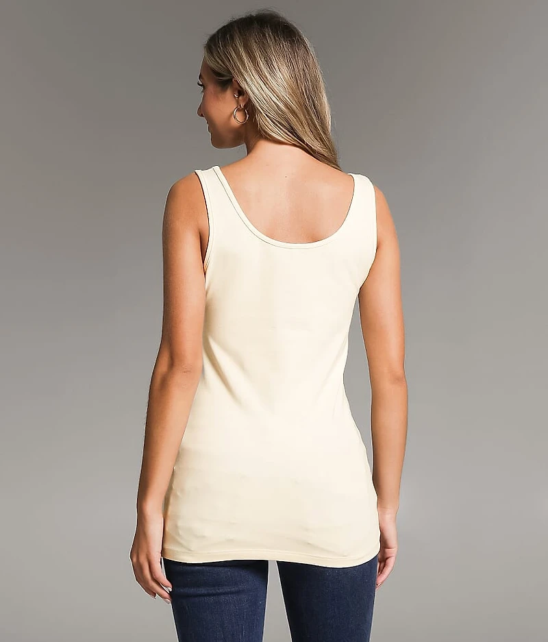 X-Long Scoop Neck Tank Top