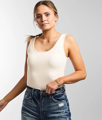 BKE core X-Long Scoop Neck Tank Top