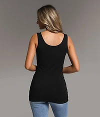 X-Long Scoop Neck Tank Top