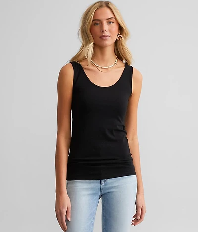 X-Long Scoop Neck Tank Top