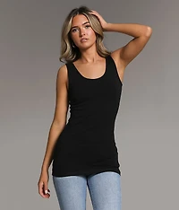 X-Long Scoop Neck Tank Top