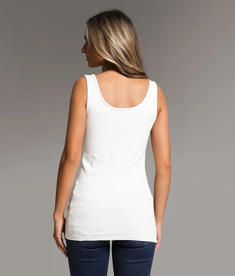 X-Long Scoop Neck Tank Top