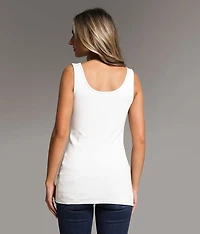 X-Long Scoop Neck Tank Top