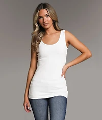 X-Long Scoop Neck Tank Top