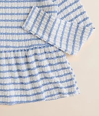 Girls - Striped Peplum Top